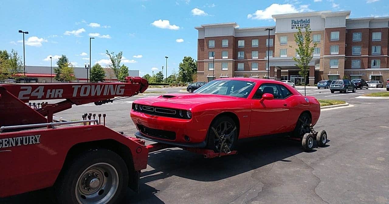 Towed vehicle photo